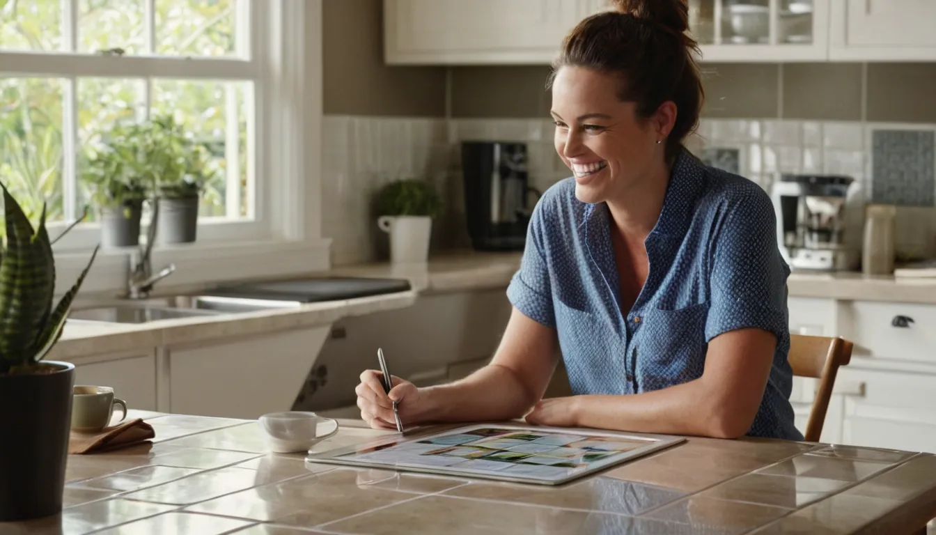 Homeowner reviewing a written septic quote with a local provider in the Bay Lake area